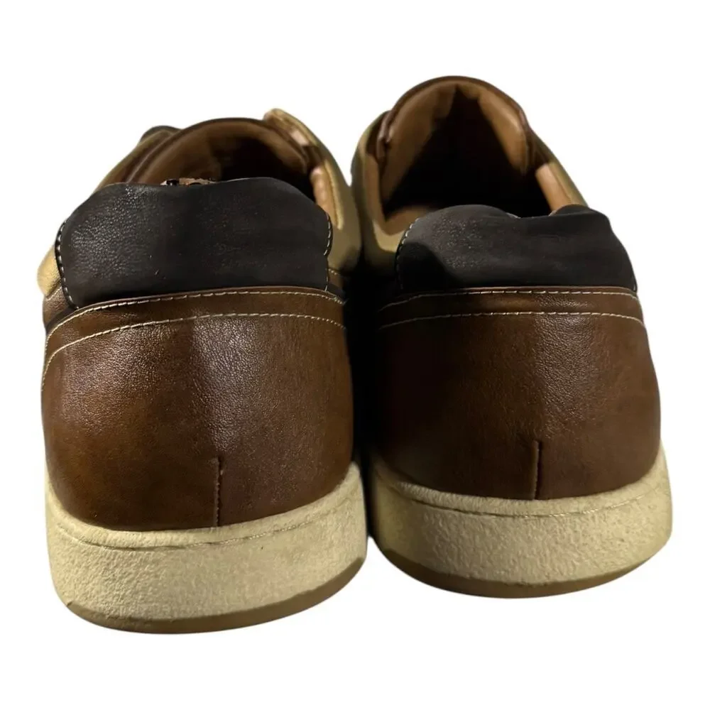 Hawker Rye Shoes Men’s 13 Larelissi Contrast Stitch Sneakers Brown Leather Lace
